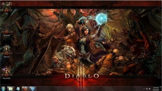Diablo III Extreme Theme - 暗黑3 Windows7 主题 3