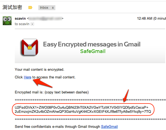 SafeGmail - 为 Gmail 加密发送邮件内容[Chrome] 2