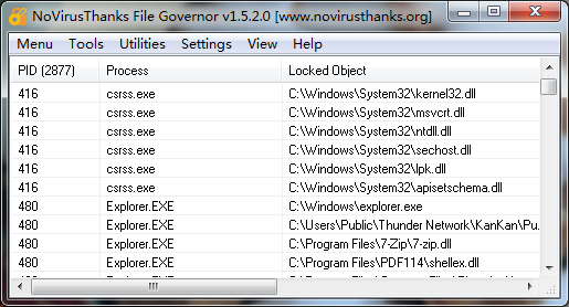 NoVirusThanks File Governor - 强制删除被系统锁定文件 1