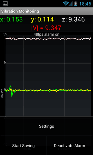 振动监测 - 用手机监测地震并报警[Android] 1
