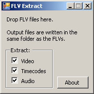 FLV Extract - FLV 文件中音乐视频的提取 1