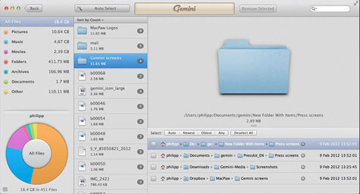 Gemini: The Duplicate Finder - 重复文件查询[OS X 限免] 1
