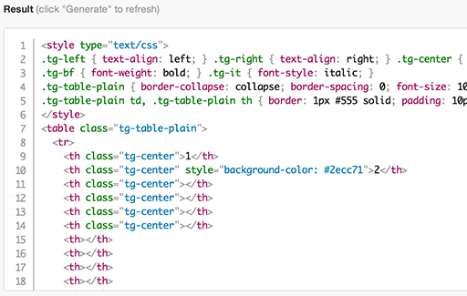 Tables Generator - 在线生成 LaTeX、HTML、Markdown 表格 2