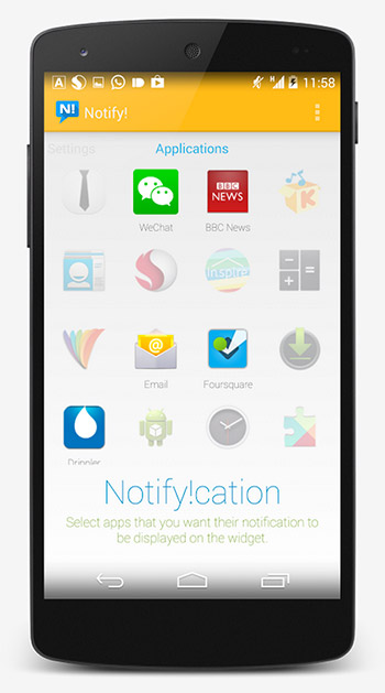 Notify! - 在桌面显示应用通知[Android] 2