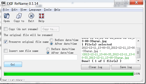 EXIF ReName 2 - 根据照片信息重命名、复制图片[Windows/Linux] 1
