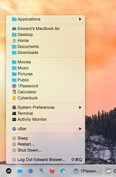 uBar - 替换 Dock 为 Windows 开始菜单样式[OS X] 2