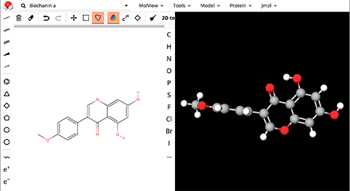 MolView - 化学分子结构式查看/编辑工具[Web] 1