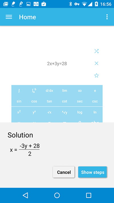 MalMath - 提供解题步骤的科学计算器[Android] 1