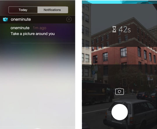 oneminute - 每天只有一分钟拍照时间，匿名分享照片[iOS/Android] 2