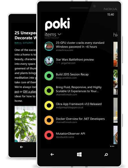 Poki - 优秀的 Pocket 第三方客户端[Windows/Windows Phone] 1