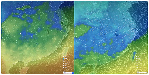 这么冷的天，快来看看壮观的『北极漩涡』南下中国图吧 2