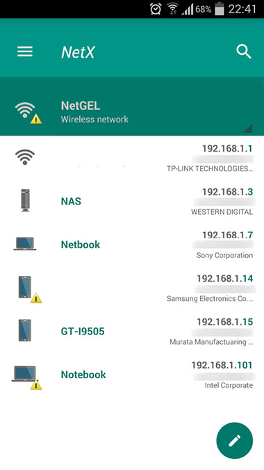 NetX - 网络信息扫描发现工具[Android] 1