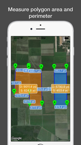 Planimeter Pro(求积仪) - 测量地图上的面积和距离[iPhone/iPad] 1