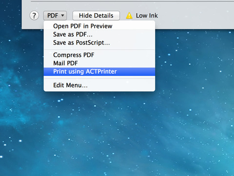 ACTPrinter - Mac 与 iPhone 间的相互虚拟打印机[OS X/iPad/iPhone] 1