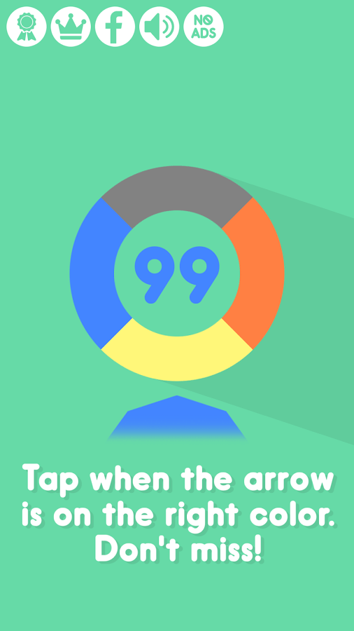 99 - 一个圈圈四种颜色，反应要快[Android] 1
