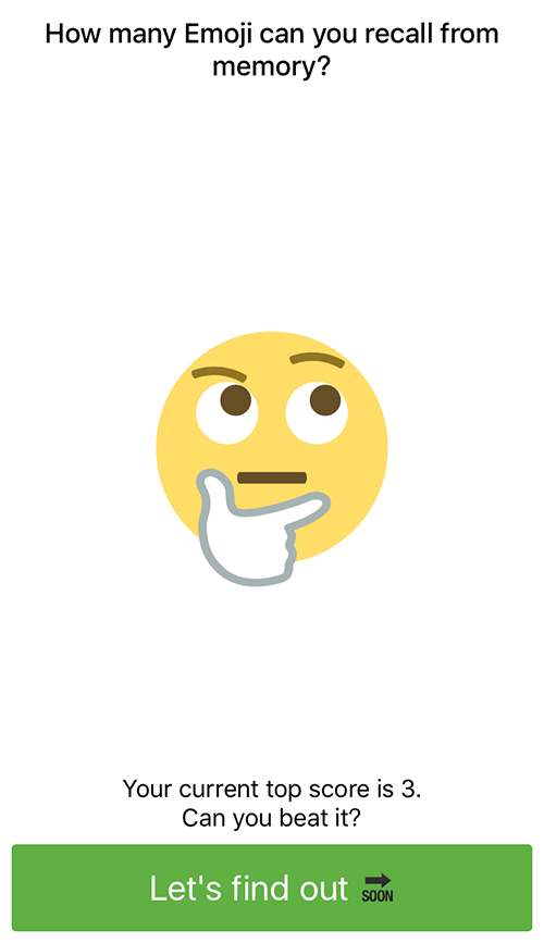 Emoji Recall - 用 Emoji 玩记忆游戏[iPhone] 1