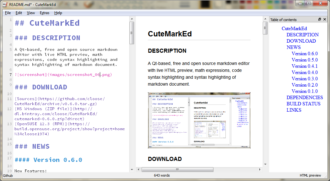 CuteMarkEd - 朴素 Markdown 本地编辑器[Win/Linux] 1