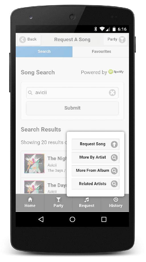 Jukestar - 基于 Spotify 的自动点唱机[Android] 2