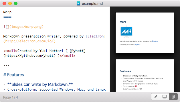 Marp - 用 Markdown 写幻灯片[Win/macOS/Linux] 1
