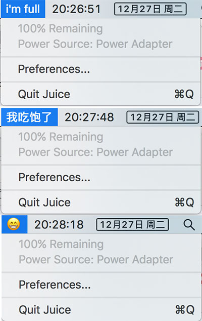 用 emoji 表情来显示 macOS 剩余电量信息 2