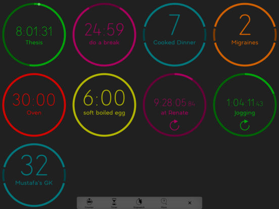 QuantiFocus - 注重效率的时间、事件跟踪应用[iPad/iPhone] 1