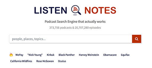 Listen Notes - 收录 2000+ 万集「播客」的搜索引擎 1
