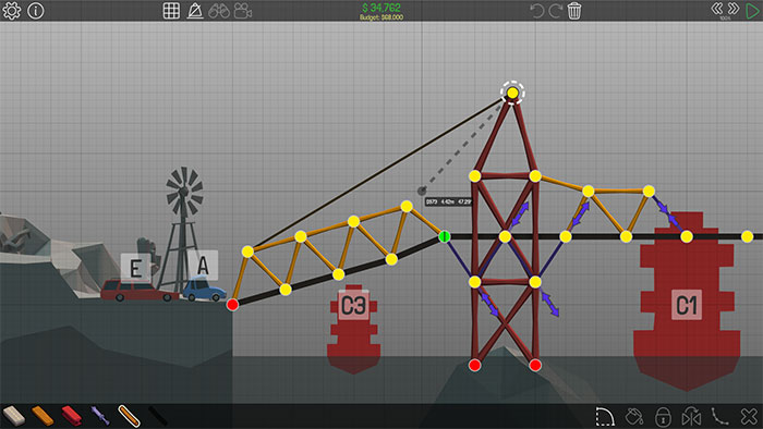 Poly Bridge - 可以玩几十个小时的「建桥」物理学益智游戏 [iPad/iPhone] 2