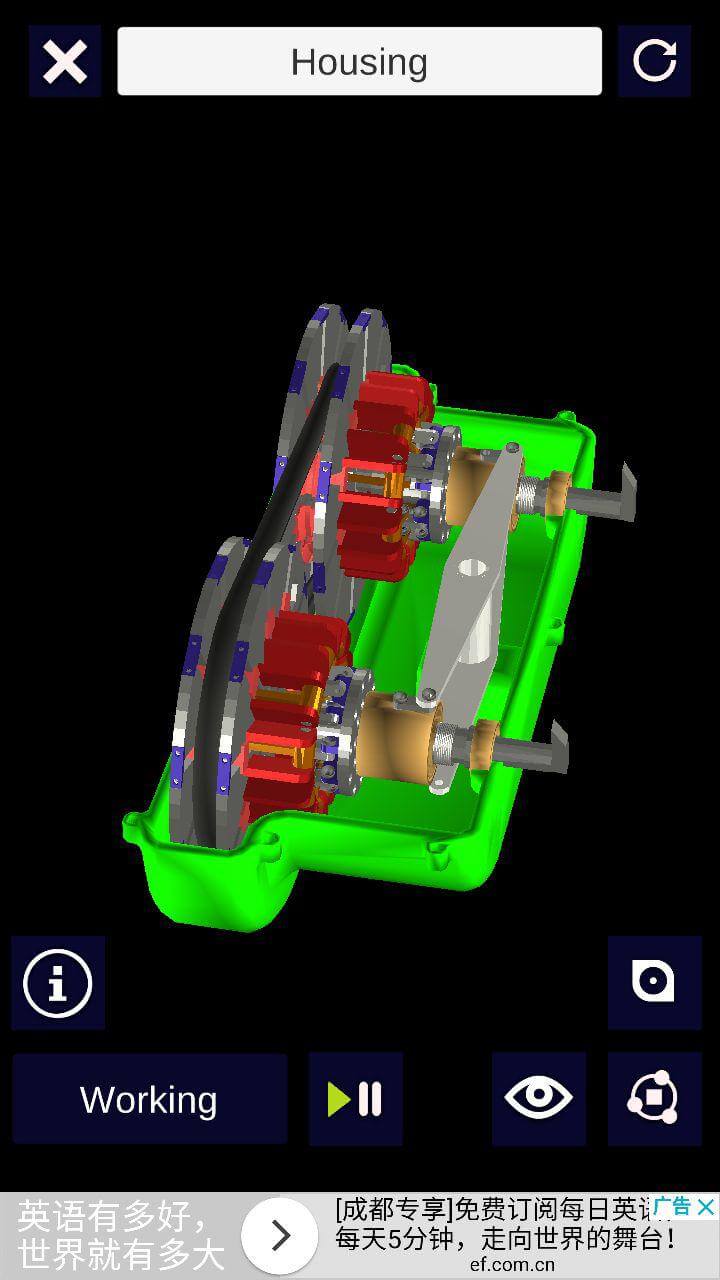 3D Engineering Animations - 3D 动画机械模型（ 发动机、变速箱、齿轮传动等）[iOS/Android] 2