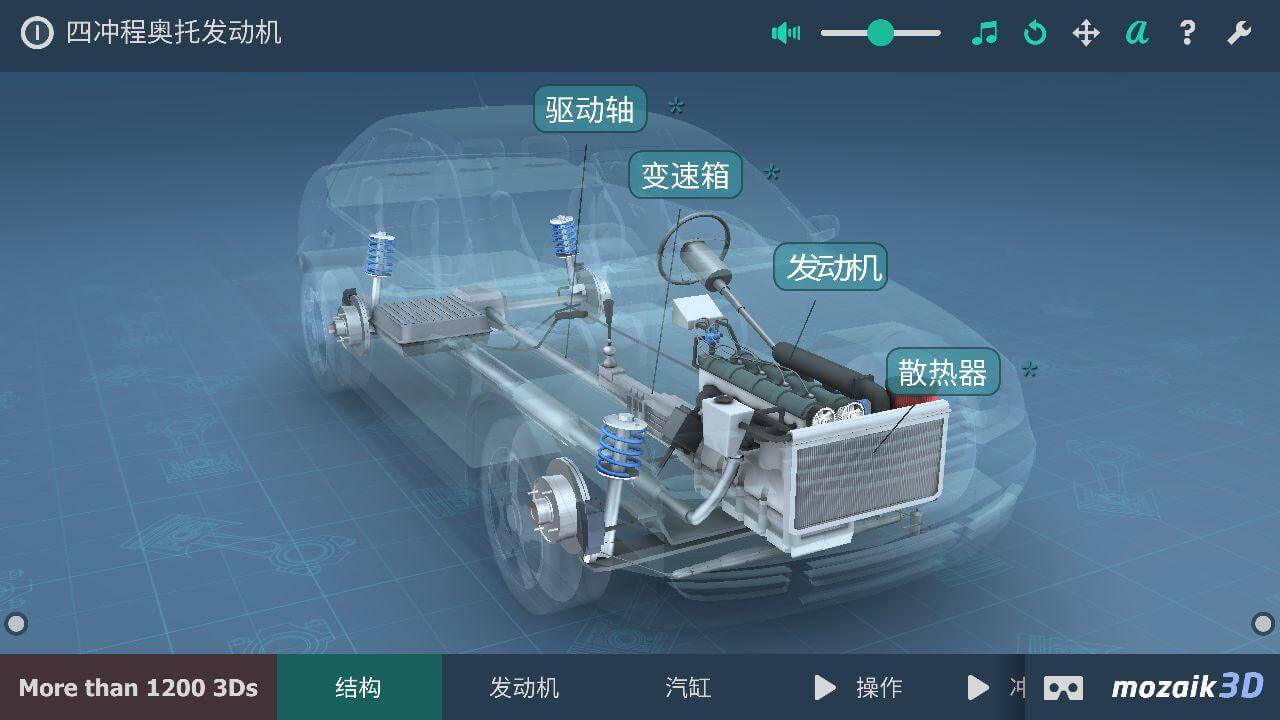 汽车爱好者不要错过，用 3D 互动演示「四冲程奥托发动机」工作原理 1