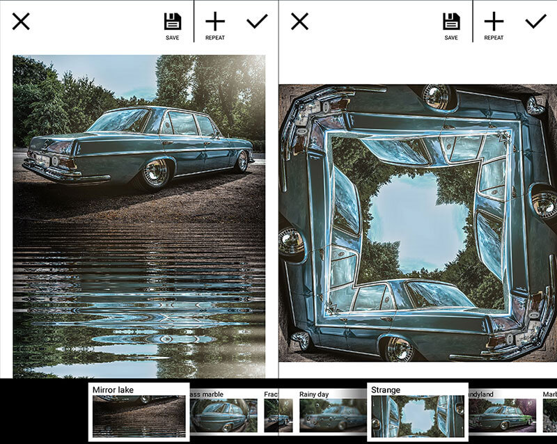 Mirror Lab - 比滤镜好玩，湖面、万花筒、水波纹般的照片效果 [Android 精选] 2