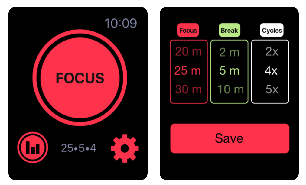 SILO Focus and Study Timer - Apple Watch 上的番茄时钟 1
