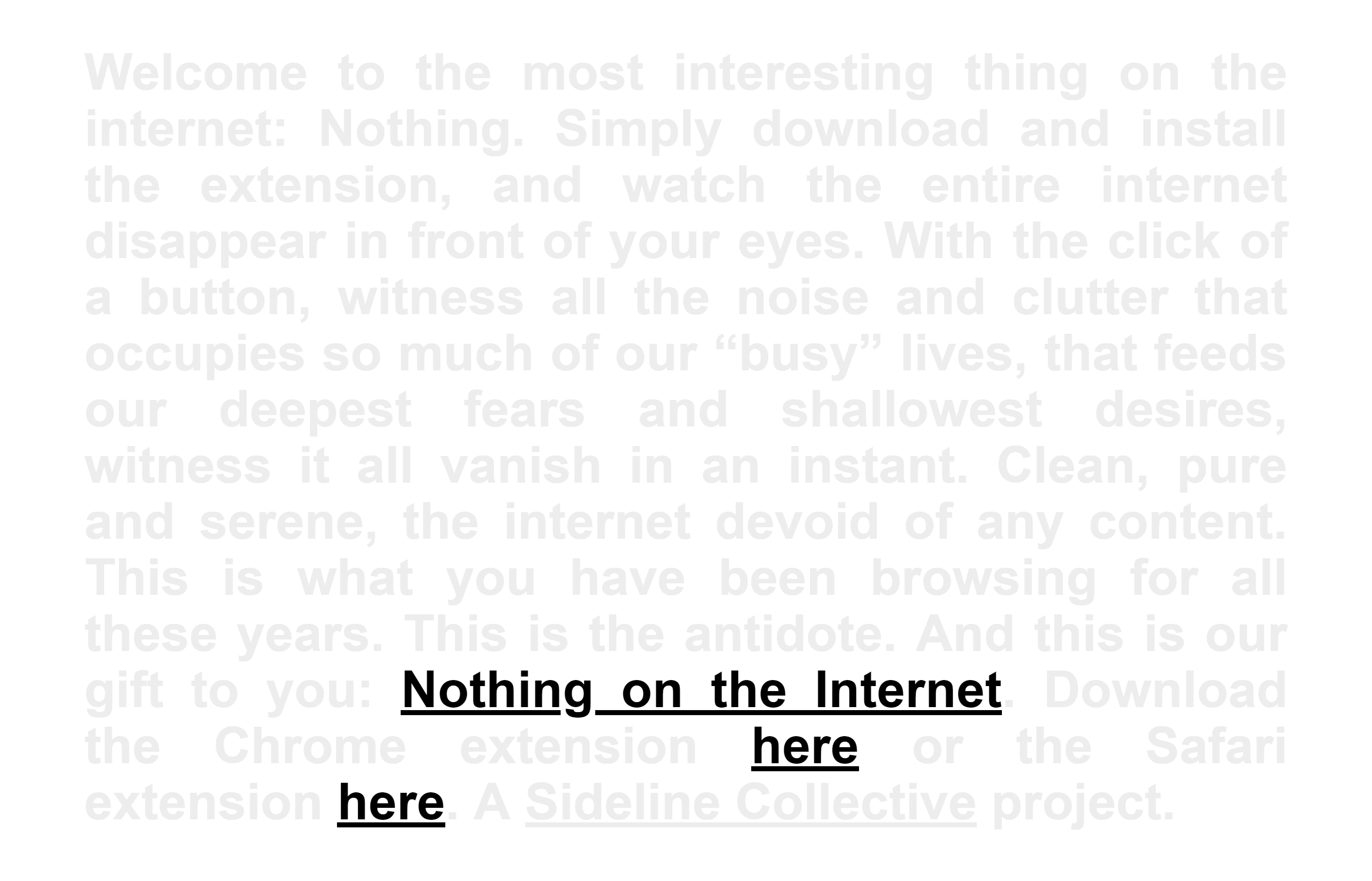 Nothing on the Internet - 一个“反叛”的浏览器扩展 [Chrome/Safari] 2