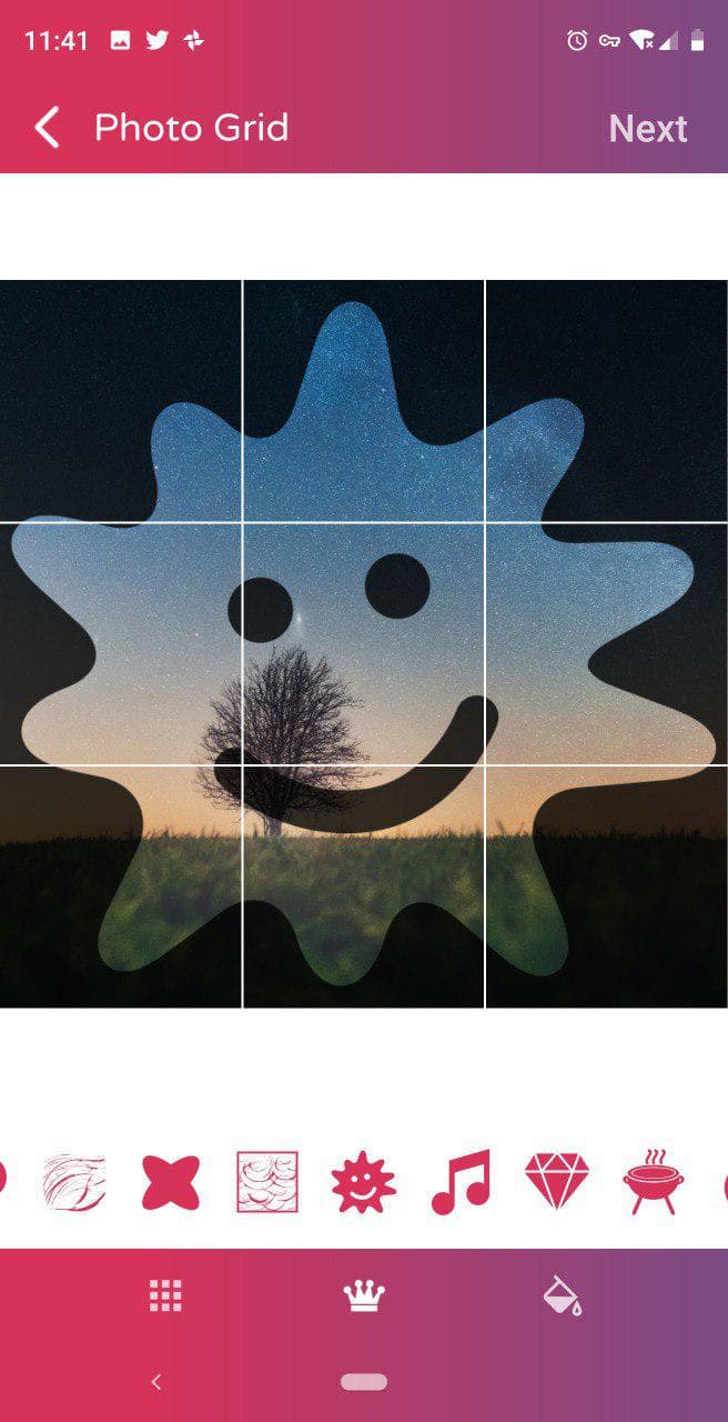 Photo Grids - 为 Instagram/朋友圈 无缝剪裁 9 宫格全景照片[Android] 3