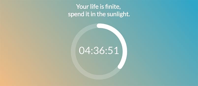 Sunshine.fyi - 今日份阳光还有 4 个小时[Web/Chrome] 1