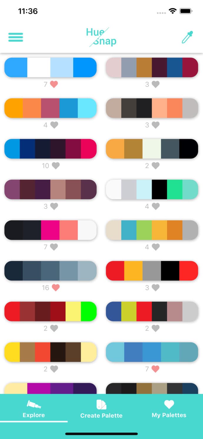 HueSnap - 从图像中捕捉颜色，创建调色板[iPhone/Android] 4