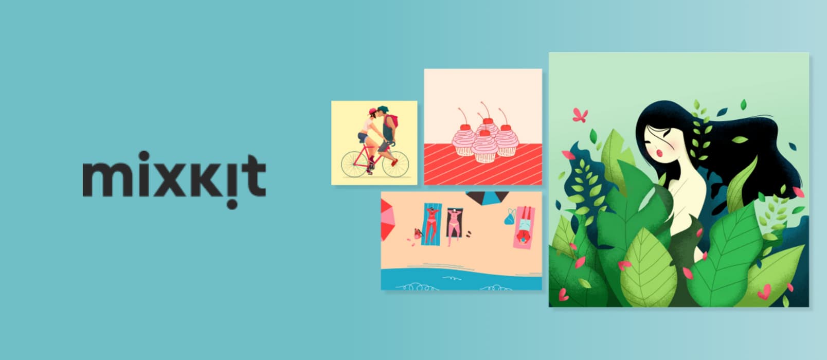 Mixkit 发布免费可商用的艺术画与插图平台 1