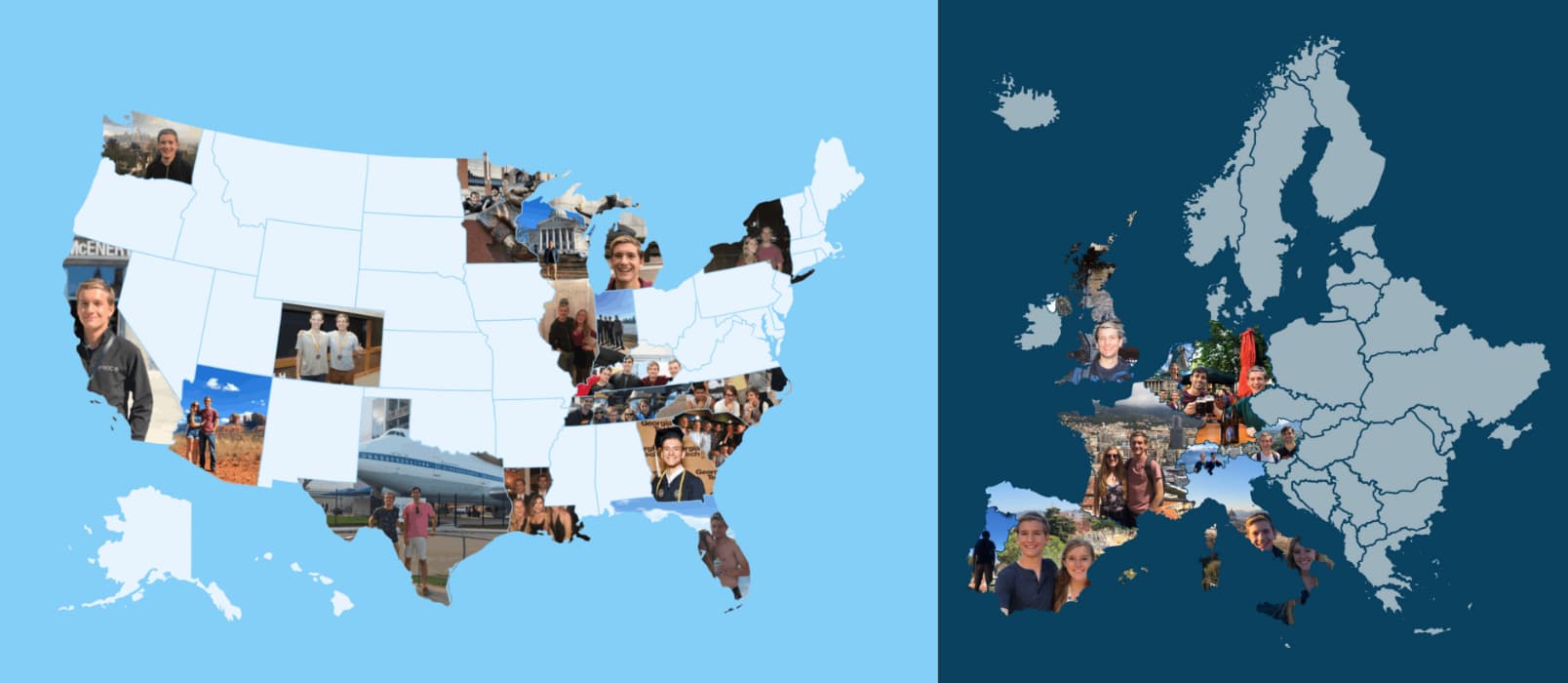 Photo Map - 用照片填充地图轮廓，漂亮的创意旅行地图[iPhone/iPad] 1