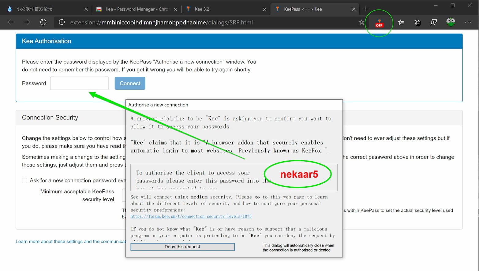 支持 Chrome、Firefox 自动填充密码并提交登录的 KeePass 扩展：Kee 3