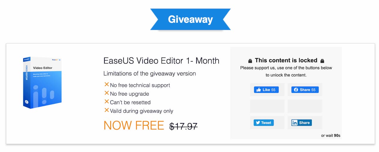 EaseUS Video Editor - 简单易用的视频编辑器，限免一个月 2