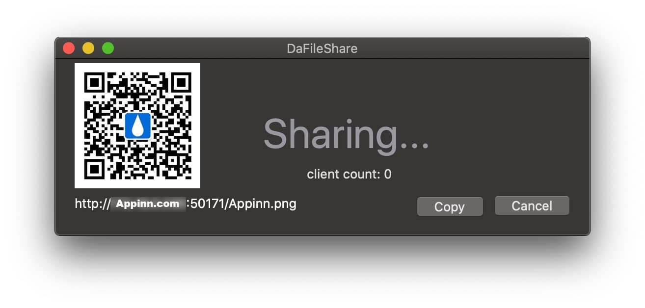DaFileShare - 超轻量级的 Mac 向手机文件传输工具 2