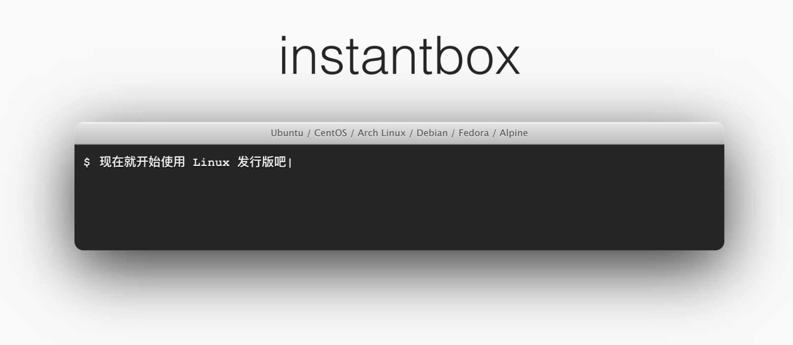 instantbox - 几秒内启动一个干净的 Linux 系统 1
