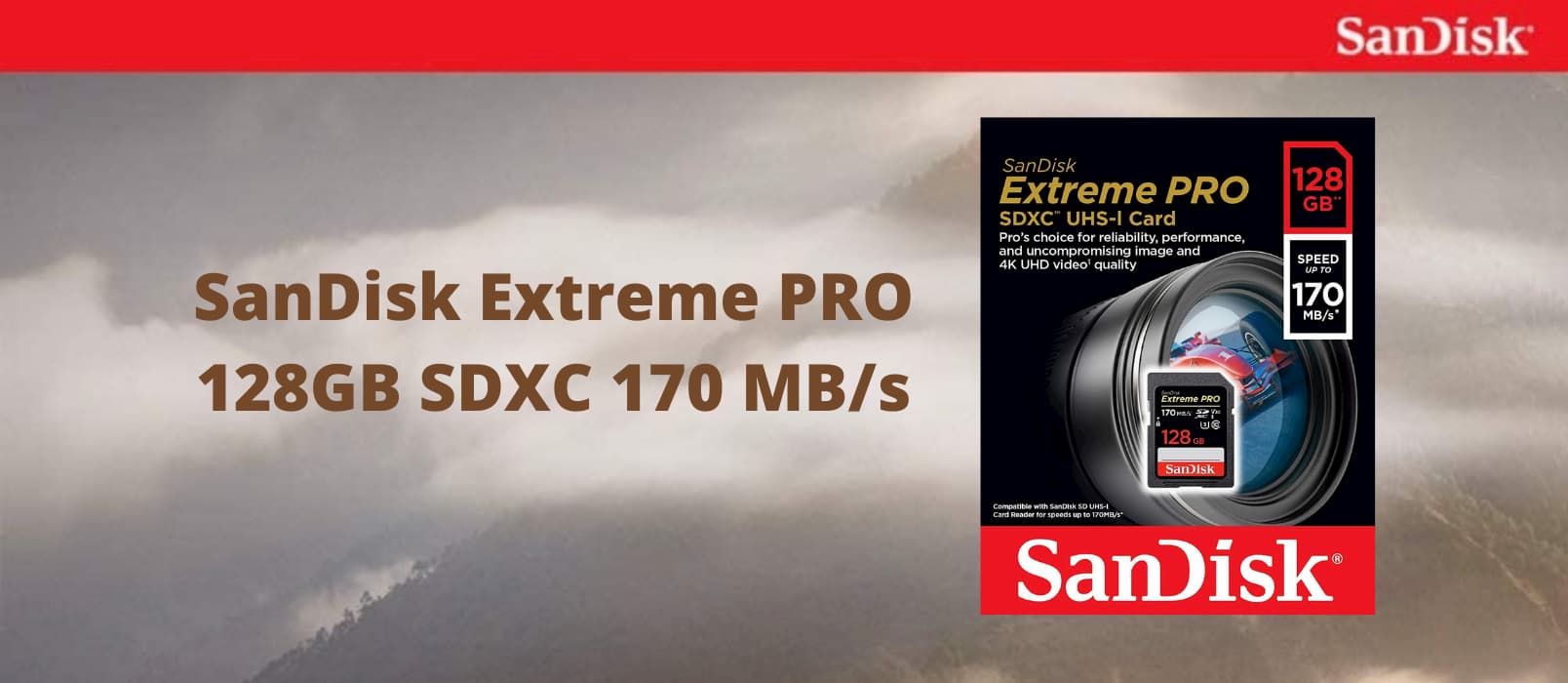 亚马逊特价：SanDisk 闪迪 Extreme PRO 128GB SDXC 存储卡，读写速度170 MB/s 1
