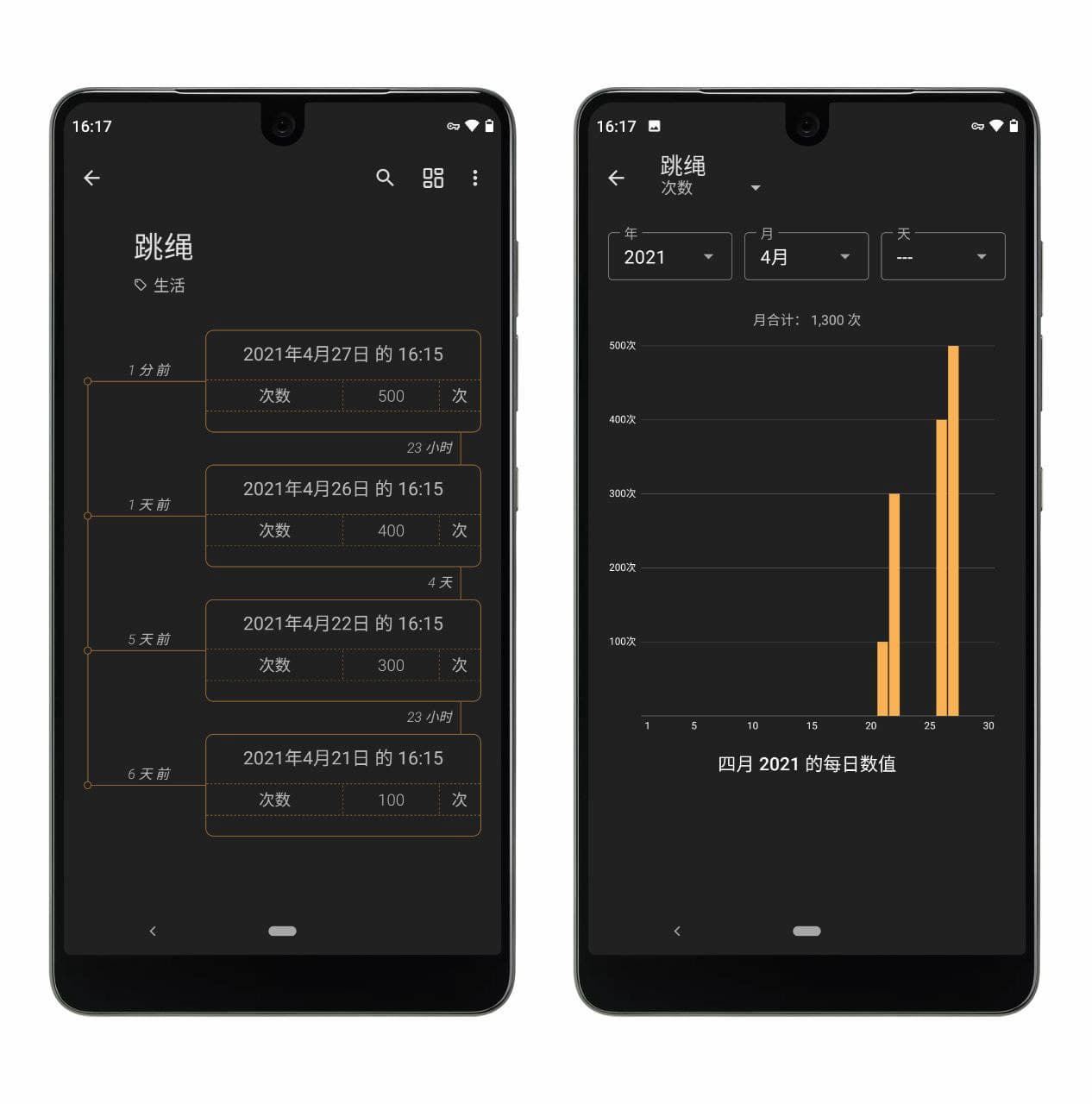 TimeJot - Last Time 改名，新增中文界面、数字属性，还是那个时间线管理神器[Android]