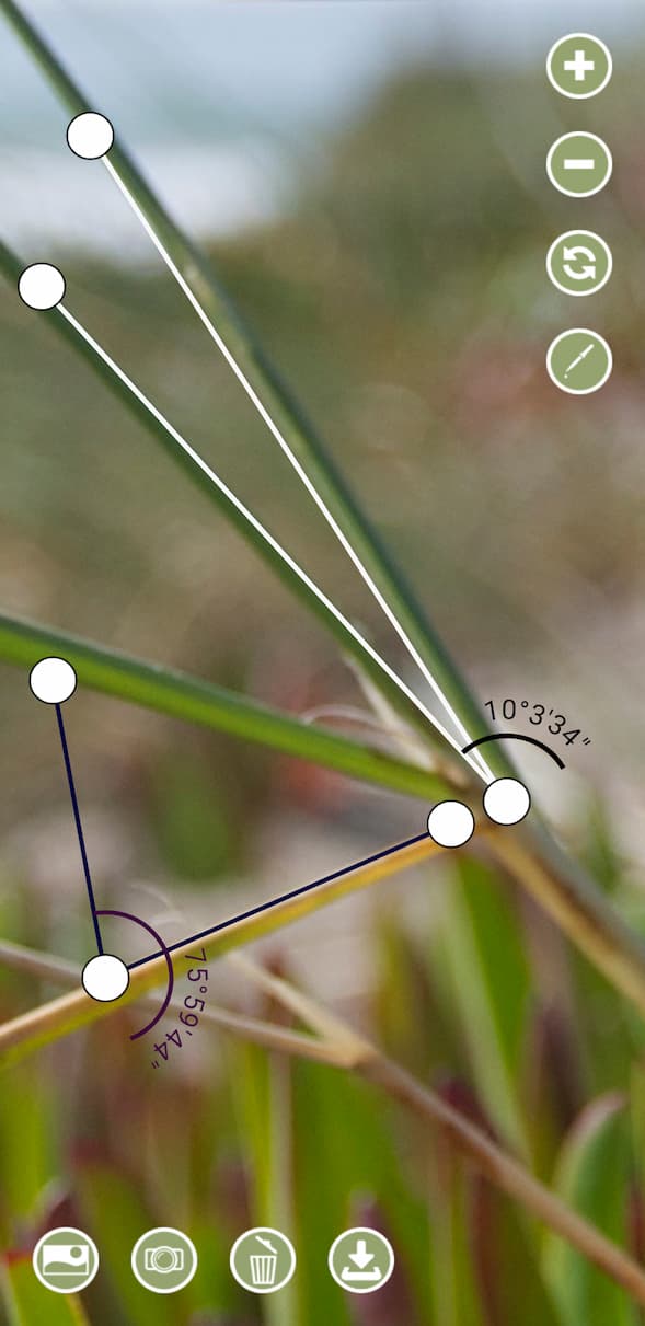 Angle Meter 360 - 量角器，实时测量图片、相机中的角度[iPhone/Android]