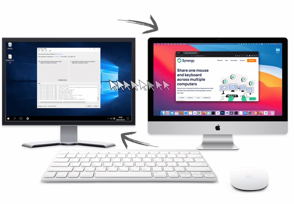 Synergy - 1 套键盘鼠标控制多台电脑[Win/macOS/Linux]