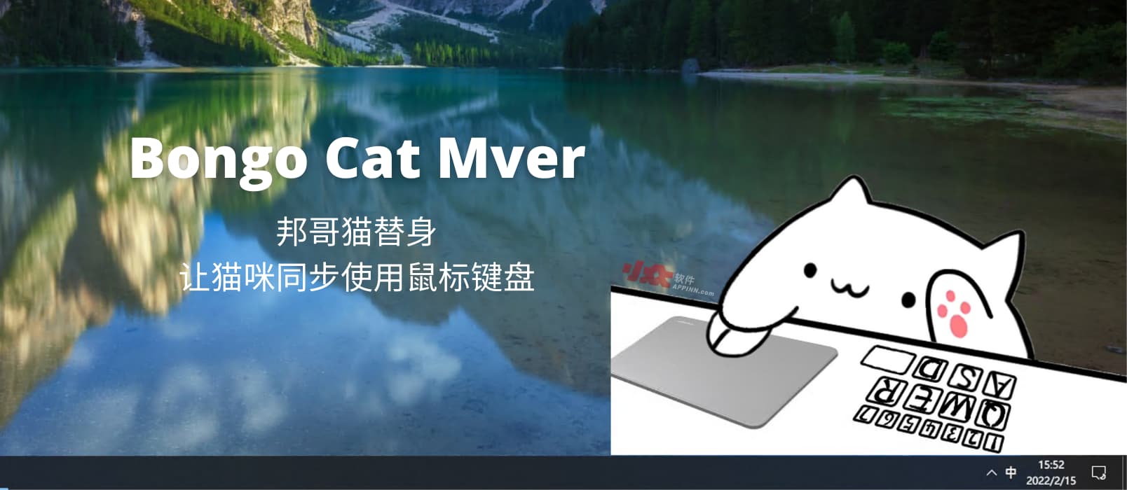 Bongo Cat Mver - 邦哥猫替身：让猫咪同步使用鼠标键盘[Windows]