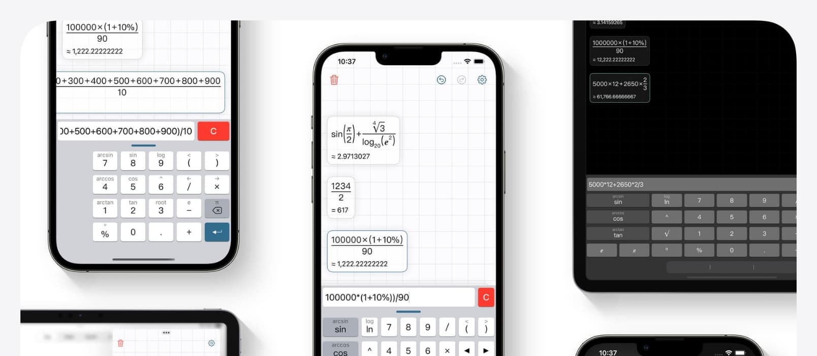 Inst 计算器 - 按书写习惯显示计算过程与结果的科学计算器应用[iPhone]
