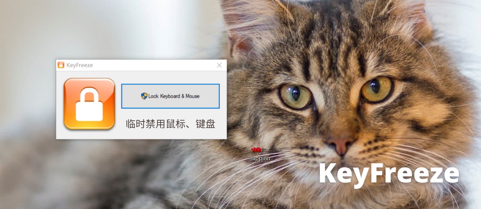 KeyFreeze - 500KB 临时禁用鼠标、键盘[Windows]
