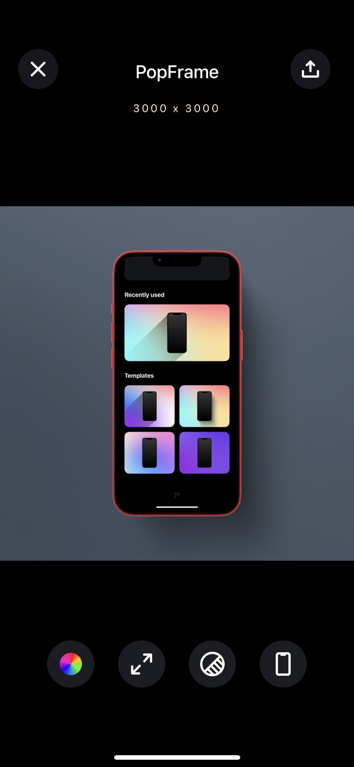 PopFrame - 为 iPhone 截图、录屏添加背景与外壳 2