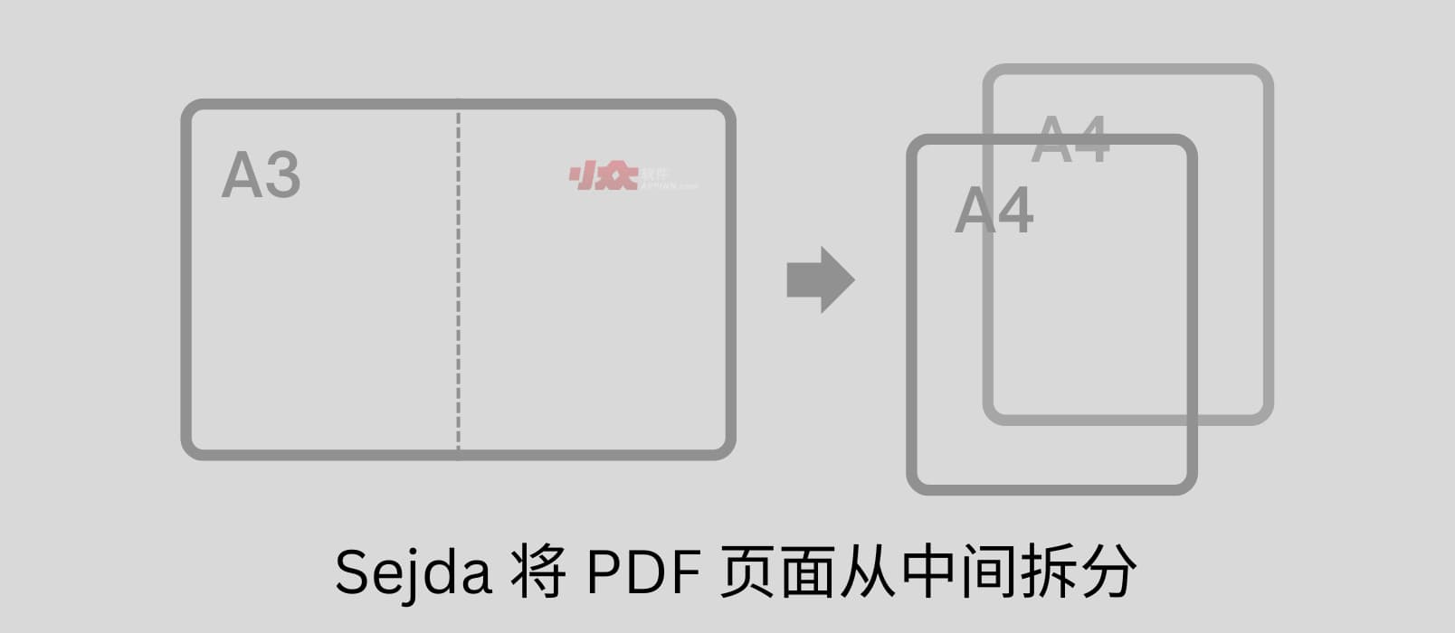 Sejda - 将 PDF 页面从中间拆分：A3 尺寸试卷切割为 A4 尺寸，方便打印